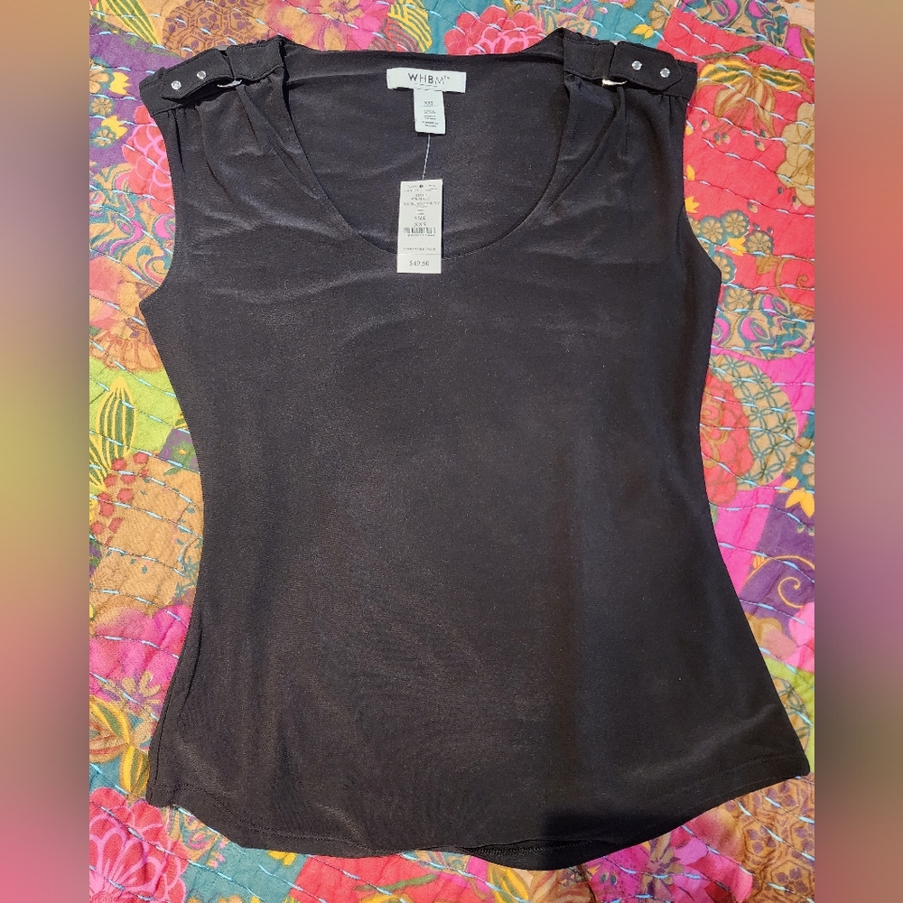 WHBM CS Shoulder detail top Size xxs